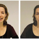 Subject holds a pen in her teeth while smiling (left) and in her lips, forming a pout. (Image: Quentin Gronau/Flick)